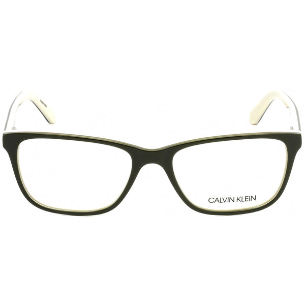 Calvin Klein CK19510 Eyeglasses Cargo Green/Bone White / Clear Lens-AmbrogioShoes