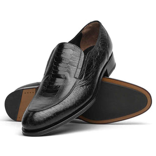 Caporicci 3324 Exotic Ostrich Skin & Peccary Slip-On Loafers (CAP2004)-AmbrogioShoes