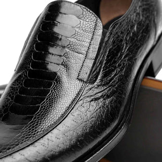 Caporicci 3324 Exotic Ostrich Skin & Peccary Slip-On Loafers (CAP2004)-AmbrogioShoes