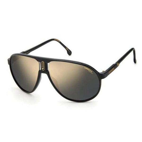 Carrera CHAMPION65/N Sunglasses Matte Black / Grey Gold Mirror-AmbrogioShoes