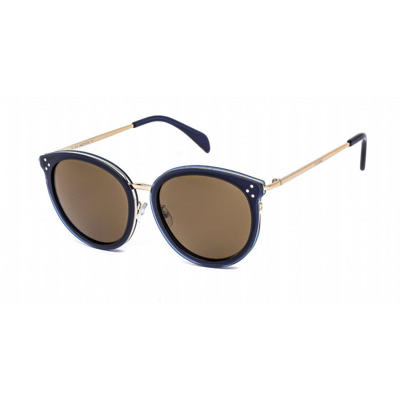 Celine CL40033F Women's Sunglasses Blue/Gold / Smoke-AmbrogioShoes
