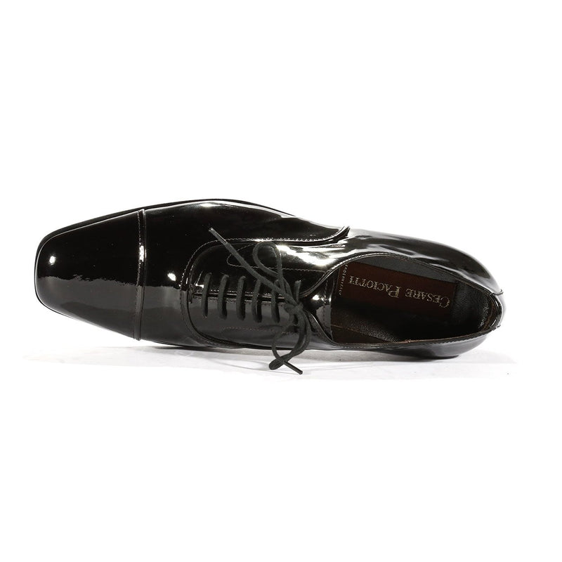 Cesare Paciotti Mens Shoes Black Patent Leather Oxofrds (CPM340)-AmbrogioShoes