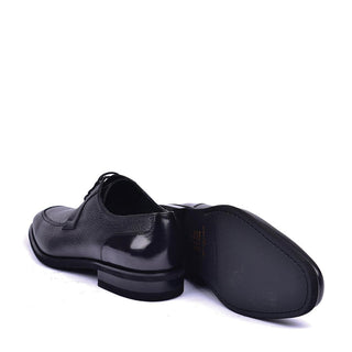 Corrente 5876 Men's Shoes Black Deer-Skin Leather Derby (CRT1445)-AmbrogioShoes