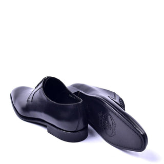 Corrente 6291 Black Calf-Skin Leather Plain Toe Lace Up Derby (CRT1318)-AmbrogioShoes