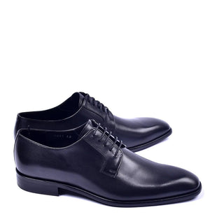 Corrente 6291 Black Calf-Skin Leather Plain Toe Lace Up Derby (CRT1318)-AmbrogioShoes