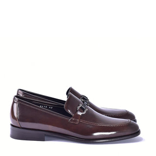 Corrente 6415 Calf-Skin Leather High Gloss Horse-Bit Loafers (CRT1436)-AmbrogioShoes