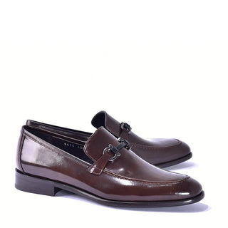 Corrente 6415 Calf-Skin Leather High Gloss Horse-Bit Loafers (CRT1436)-AmbrogioShoes