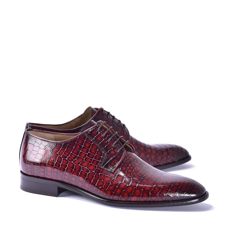 Henfald for eksempel tusind Corrente C01508 6291 Men's Shoes Red Crocodile Print / Calf-Skin Leath –  AmbrogioShoes