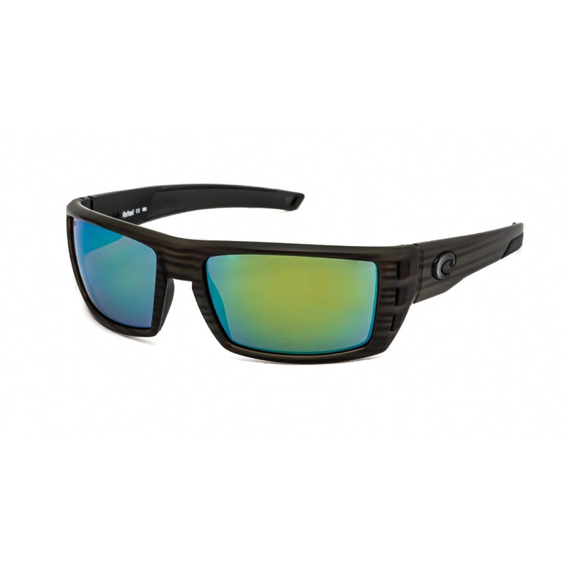 Costa Del Mar Rafael Sunglasses Matte Olive Teak/Green Mirror Polarized Polycarbon-AmbrogioShoes