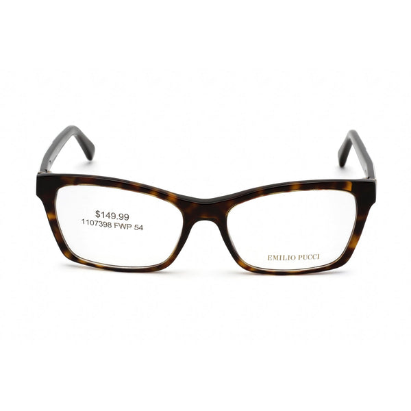 Emilio Pucci EP5033-3 Eyeglasses Dark Havana / Clear demo lens-AmbrogioShoes