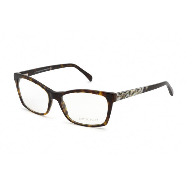 Emilio Pucci EP5033 Eyeglasses Havana / Clear Lens-AmbrogioShoes