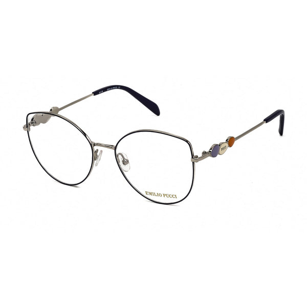 Emilio Pucci EP5144 Eyeglasses shiny blue / clear demo lens-AmbrogioShoes