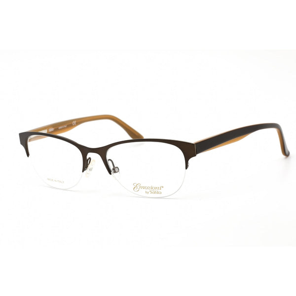 Emozioni 4370 Eyeglasses Matte Brown / Clear Lens-AmbrogioShoes
