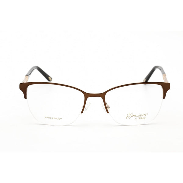 Emozioni EM 4396 Eyeglasses Brown Gold / Clear Lens-AmbrogioShoes