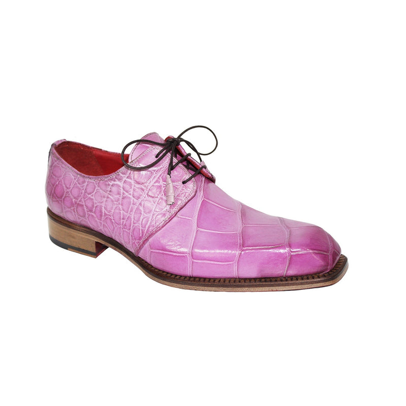 Fennix Alexander Men's Shoes Pink Alligator Exotic Oxfords (FX1075)-AmbrogioShoes