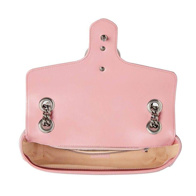 Gucci 443496 213317 Women's Candy Pink Matellase Leather Handbag (GG2068)-AmbrogioShoes