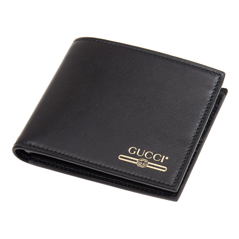 Gucci 547585 0YA0G 1000 Men's Black Calf-Skin Leather GG Print