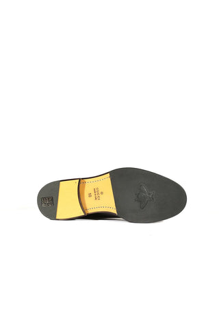 Gucci 547592 0GQ30 1078 Black Calf-Skin Leather Cap-Toe Oxfords (GGM1719)-AmbrogioShoes