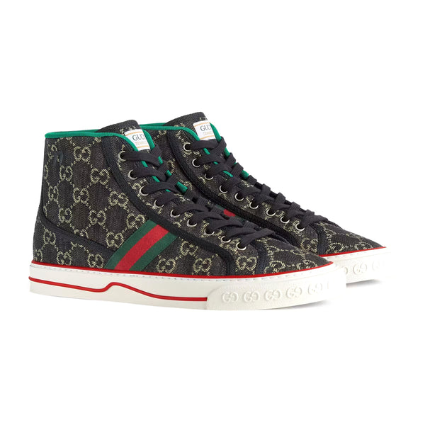 Gucci Bee Ace High-Top Sneakers White Leather Men's Trainers 501803 DOPE0 (GGM1702)