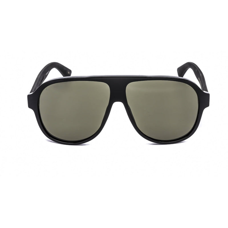 Gucci GG0009S Sunglasses Black / Green-AmbrogioShoes