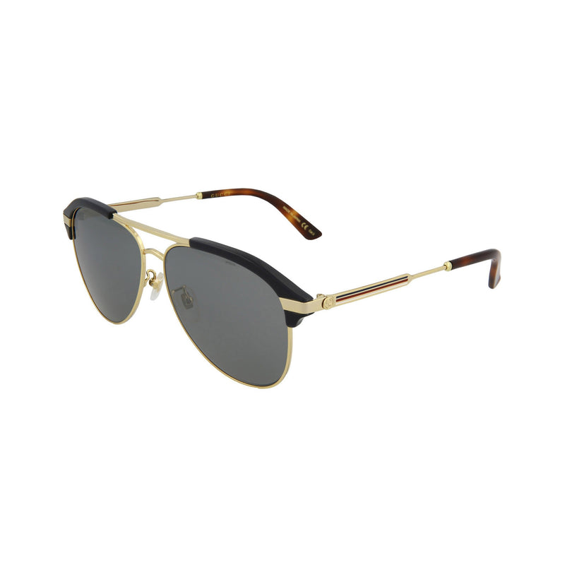 Gucci GG0288SA-005 Men's Blue, Gold & Silver Novelty Sunglasses (S)-AmbrogioShoes
