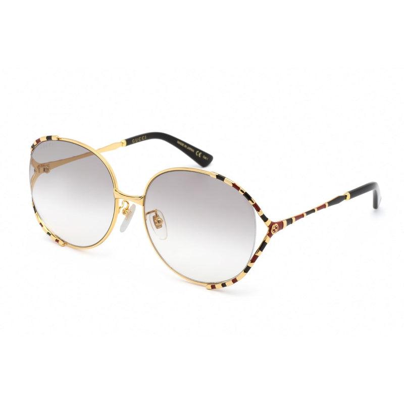 Gucci GG0595S Sunglasses Gold / Grey-AmbrogioShoes