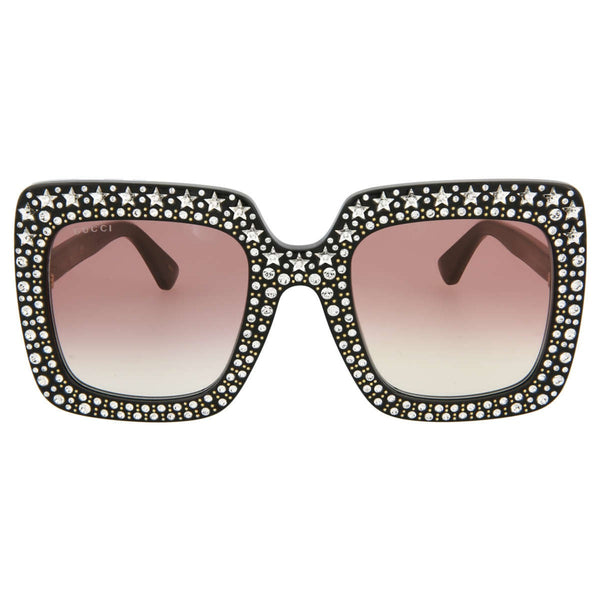 Gucci Square-Frame Acetate Sunglasses GG0148S-005 Women's-AmbrogioShoes