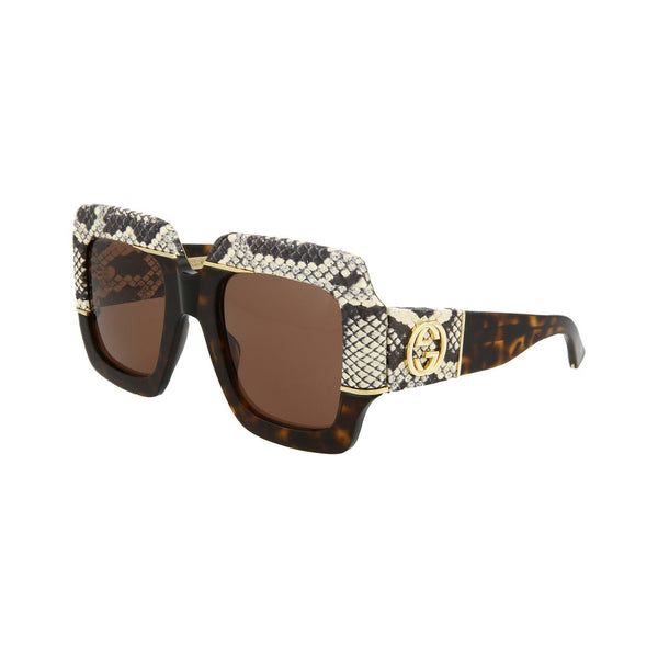 Gucci Square-Frame Acetate Sunglasses GG0484S-001 Women's-AmbrogioShoes