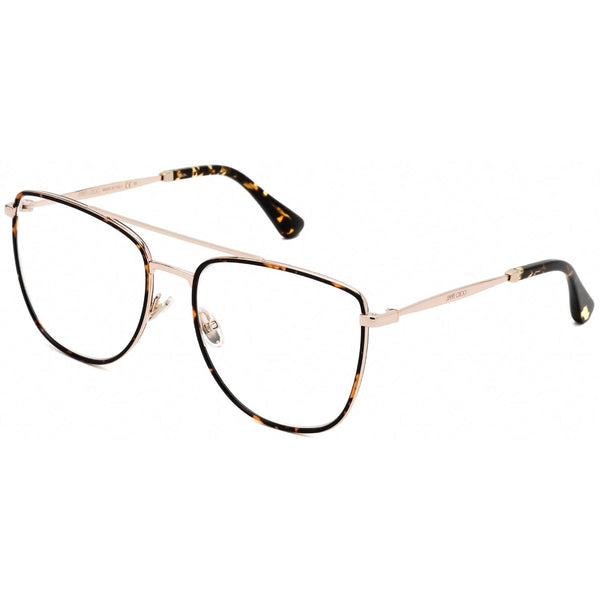 Jimmy Choo JC 250 Eyeglasses Gold Havana / Clear Lens-AmbrogioShoes