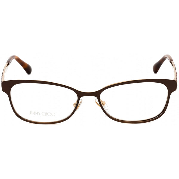 Jimmy Choo Jc 203 Eyeglasses Matte Brown / Clear Lens-AmbrogioShoes