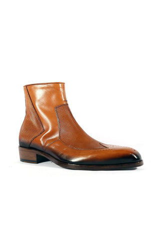 Jo Ghost 2516 Leather Wingtip Ankle Boot-AmbrogioShoes