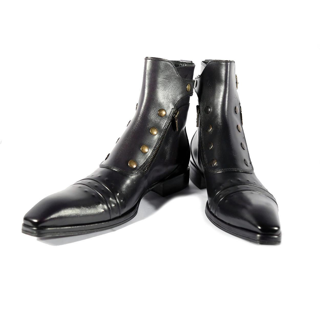 Jo Ghost 3206 Calf-Skin Leather Buckle Boots (JG5318) – AmbrogioShoes