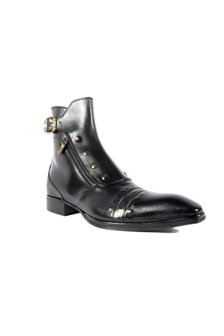 Jo Ghost 3206 Leather Buckle Boots (JG5318)-AmbrogioShoes