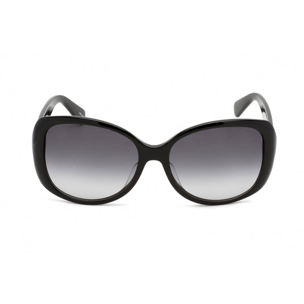 Kate Spade Amberlyn/F/S Sunglasses Black (9O) / Dark Grey Gradient-AmbrogioShoes