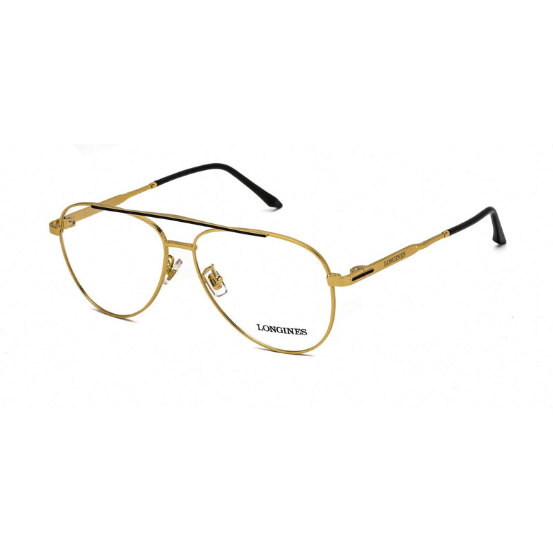 Longines LG5003-H Eyeglasses Shiny Deep Gold / Clear Lens-AmbrogioShoes