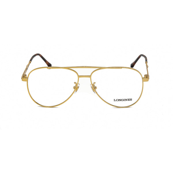 Longines LG5003-H Eyeglasses Shiny Endura Gold/Matte Black / Clear Lens-AmbrogioShoes