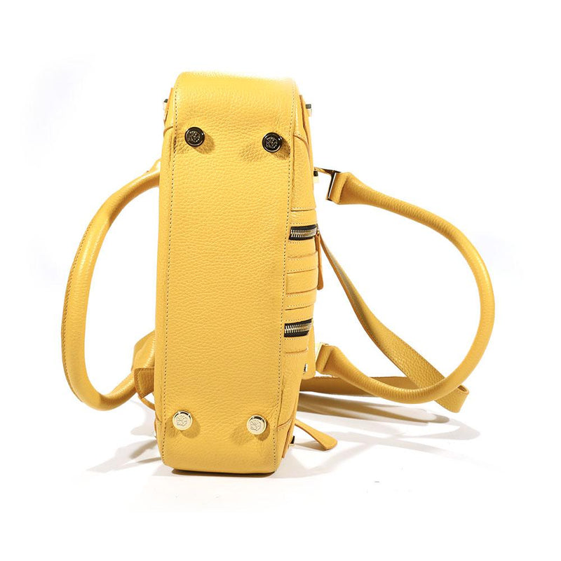 Lowe Valentini Handbag Canary Yellow Deer Skin Leather Sanchel (LV2523)-AmbrogioShoes