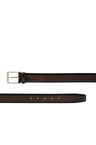 Magnanni 1177 Viento Men's Wind Brown Patina Calf-Skin Leather Belt (MAGB1000)-AmbrogioShoes