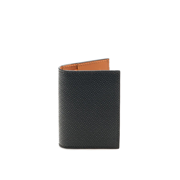 Magnanni 1280 Men's Black Pebble Leather Card Fold Wallet (MAW1006)-AmbrogioShoes