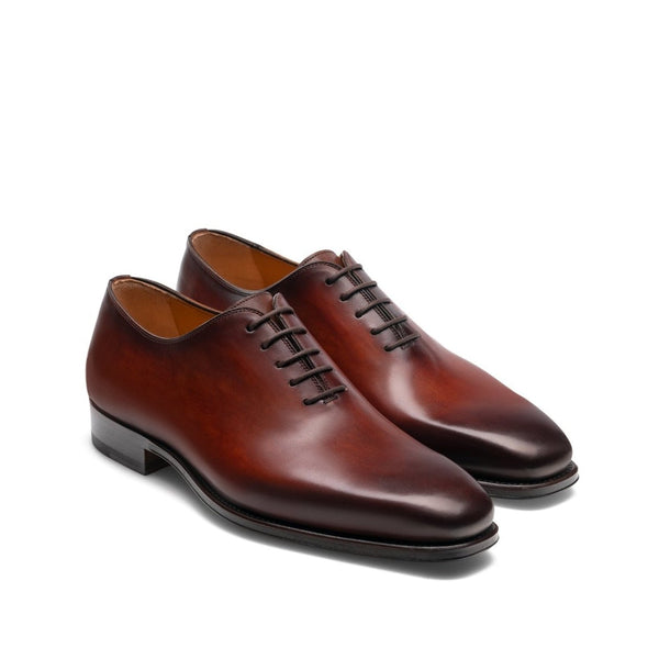 Magnanni 20702 Crucero Men's Shoes Cognac Calf-Skin Leather Whole-cut Oxfords (MAG1045)-AmbrogioShoes