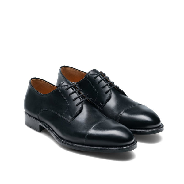 Magnanni 23309 Harlan Men's Shoes Boltilux Black Calf-Skin Leather Derby Oxfords (MAG1041)-AmbrogioShoes