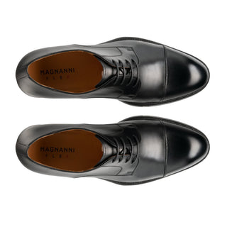Magnanni 23309 Harlan Men's Shoes Boltilux Black Calf-Skin Leather Derby Oxfords (MAG1041)-AmbrogioShoes
