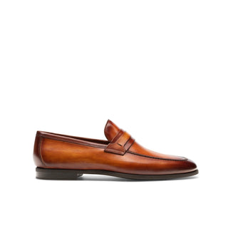 Magnanni 23822 Daniel Brown Calf-Skin Leather Penny Loafers (MAGS1008)-AmbrogioShoes