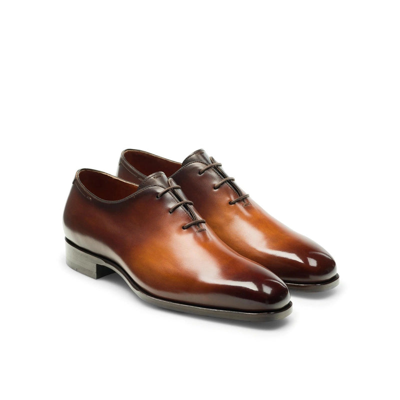 Magnanni Alexander 22972 Men's Shoes Two-Tone Brown Calf-Skin Leather Whole-Cut Oxfords (MAGS1113)-AmbrogioShoes