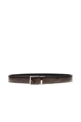Magnanni Lados 1595 Men's Black & Brown Calf-Skin Leather Riversible Belt (MAGB1050)-AmbrogioShoes