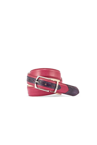 Mauri 0100/35 Men's Exotic Alligator Skin & Karung Belt (MAB1034)-AmbrogioShoes