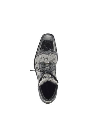 Mauri 3069 Jetset Alligator, Ostrich & Fabric Boots-AmbrogioShoes