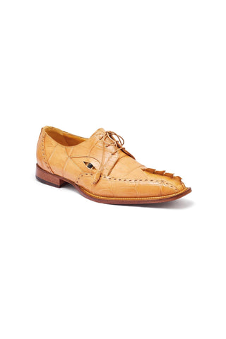 Mauri 3074 Fatality Dune Exotic Crocodile / Hornback Tail Derby (MA5318)-AmbrogioShoes
