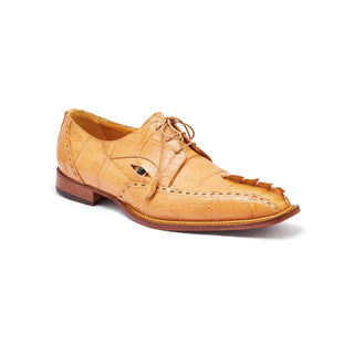 Mauri 3074 Fatality Men's Shoes Dune Exotic Crocodile / Hornback Tail Derby (MA5318) (Special Order)-AmbrogioShoes