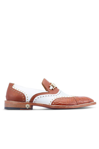 Mauri 3092 Gambino Exotic Crocodile Skin & Calf-Skin Leather Loafers (MA5427)-AmbrogioShoes